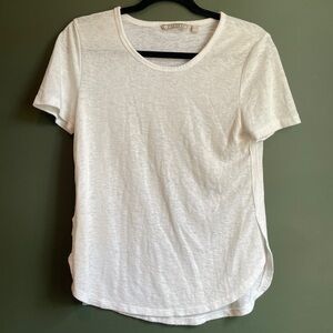 Athleta Scoop Neck Short Sleeve White T-Shirt